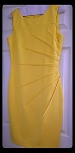 Calvin Klein Yellow Starburst Dress